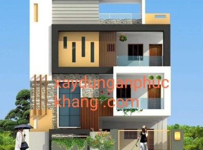 Mẫu nhà phố hai tầng đẹp, sang trọng