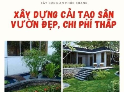 Xây Dựng Cải Tạo Sân Vườn Đẹp