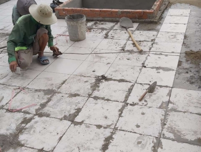 tiến độ thi công nhà anh khuê 