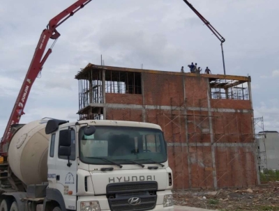 Xây dựng An phúc khang .tiến độ thi công nhà thầy hữu tại bình dương đổ bê tông sàn