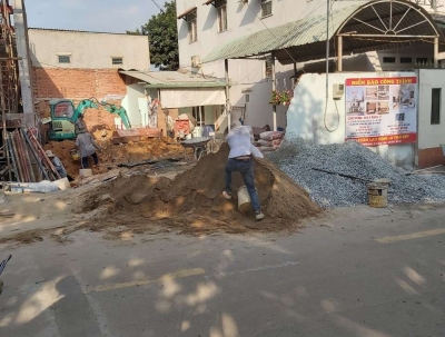 Tiến độ thi công nhà chị huyền quận 9