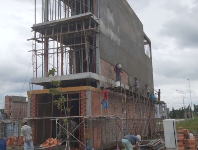 Xây dựng An phúc khang .tiến độ thi công nhà thầy hữu tại bình dương .hạng mục tô ngoài