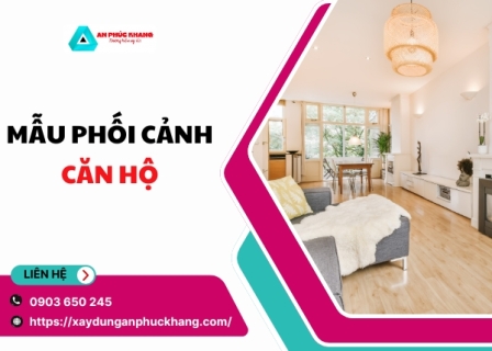 Mẫu phối cảnh căn hộ nội thất đẹp