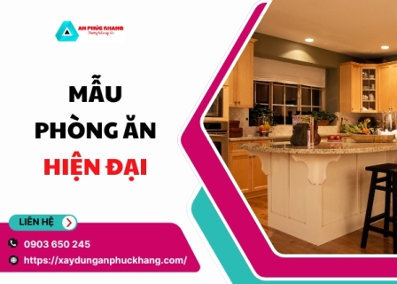 Mẫu phòng ăn hiện đại như tây 