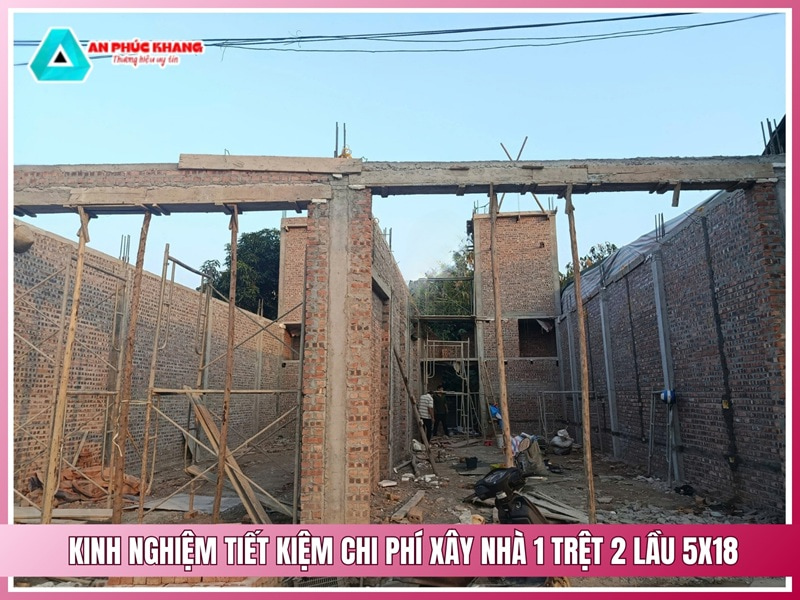 Kinh nghiệm tiết kiệm chi phí xây nhà 1 trệt 2 lầu 5x18