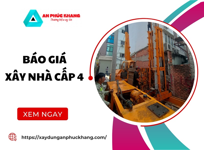 Báo giá xây nhà cấp 4 trọn gói mới nhất [CHI TIẾT]