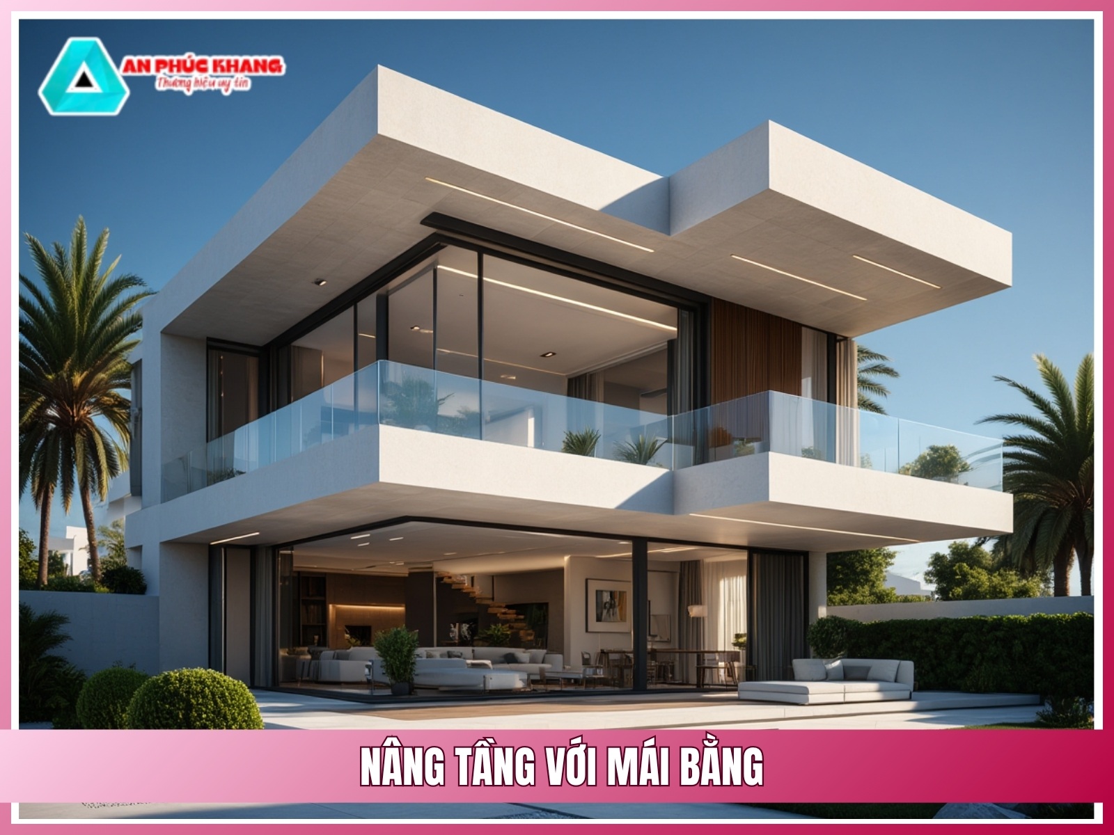 Nâng tầng với mái bằng