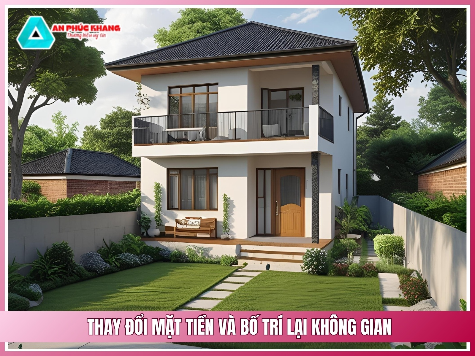 Thay đổi mặt tiền và bố trí lại không gian