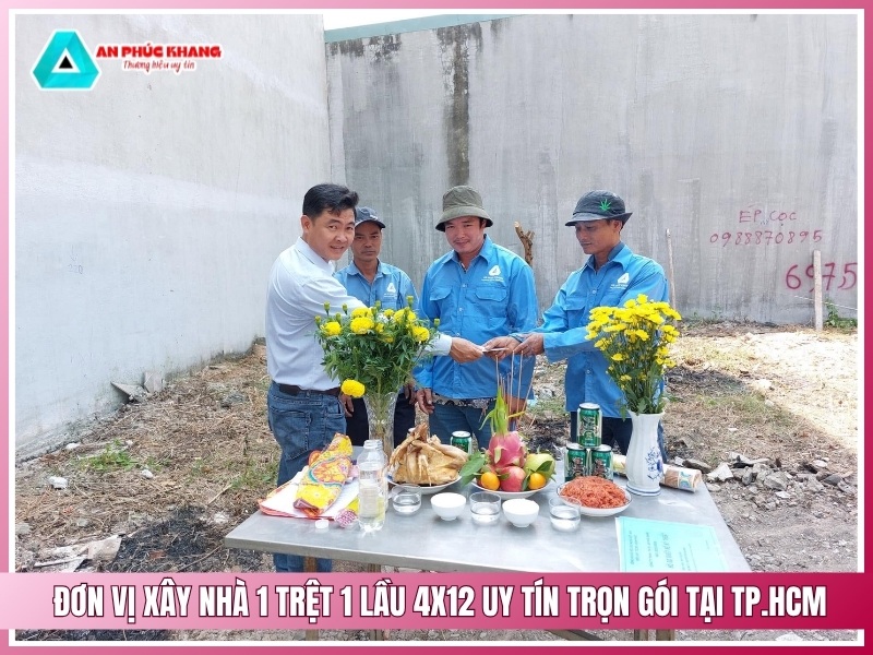 Xây Dựng An Phúc Khang – Đơn vị xây nhà 1 trệt 1 lầu 4x12 uy tín trọn gói tại TP.HCM