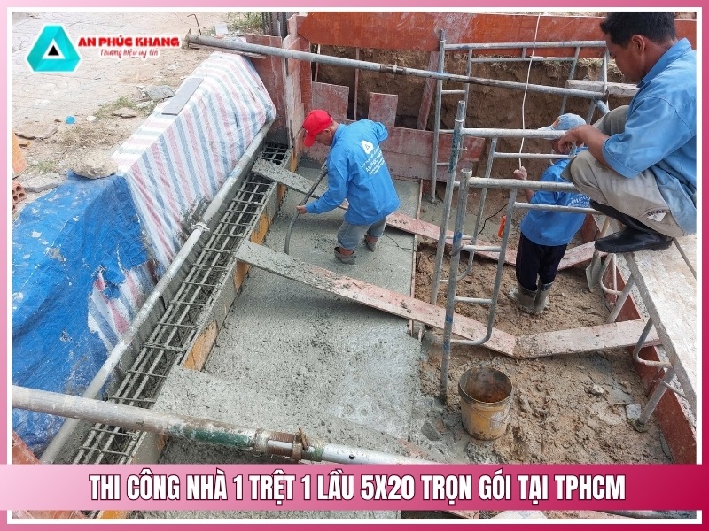 Xây Dựng An Phúc Khang – Thi công nhà 1 trệt 1 lầu 5x20 trọn gói tại TPHCM
