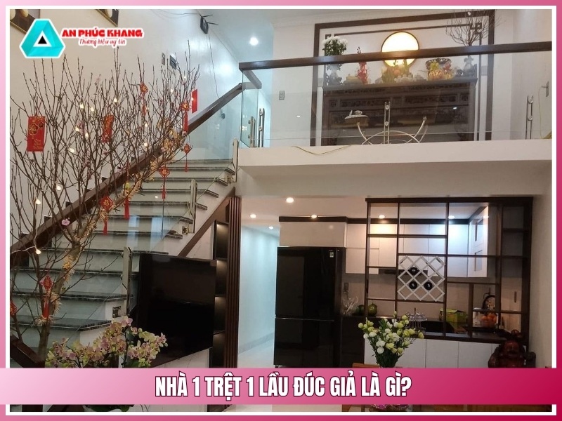 Nhà 1 trệt 1 lầu đúc giả là gì?