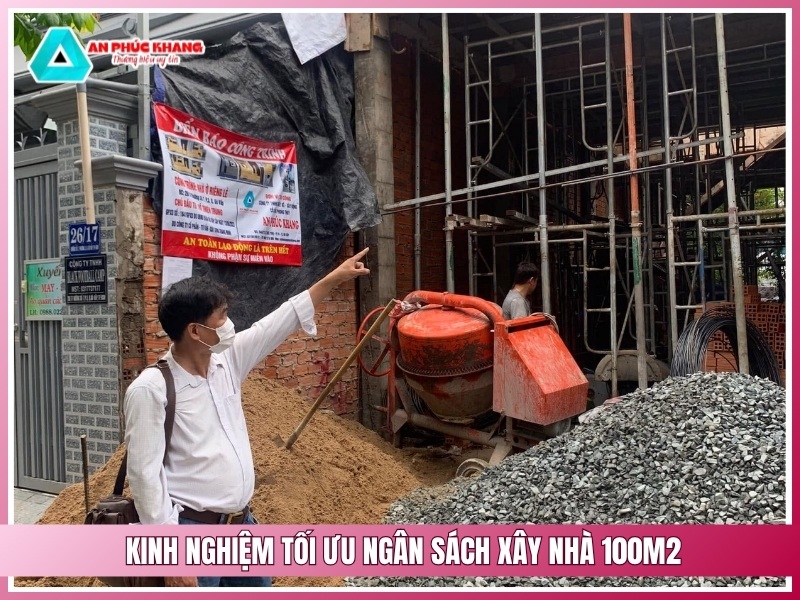 Kinh nghiệm tối ưu ngân sách xây nhà 100m2