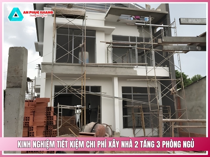 Kinh nghiệm tiết kiệm chi phí xây nhà 2 tầng 3 phòng ngủ