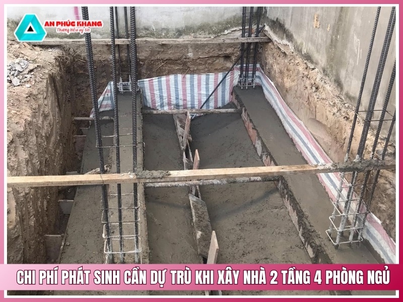 Chi phí phát sinh cần dự trù khi xây nhà 2 tầng 4 phòng ngủ
