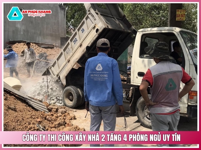 Công ty thi công xây nhà 2 tầng 4 phòng ngủ uy tín – Xây Dựng An Phúc Khang