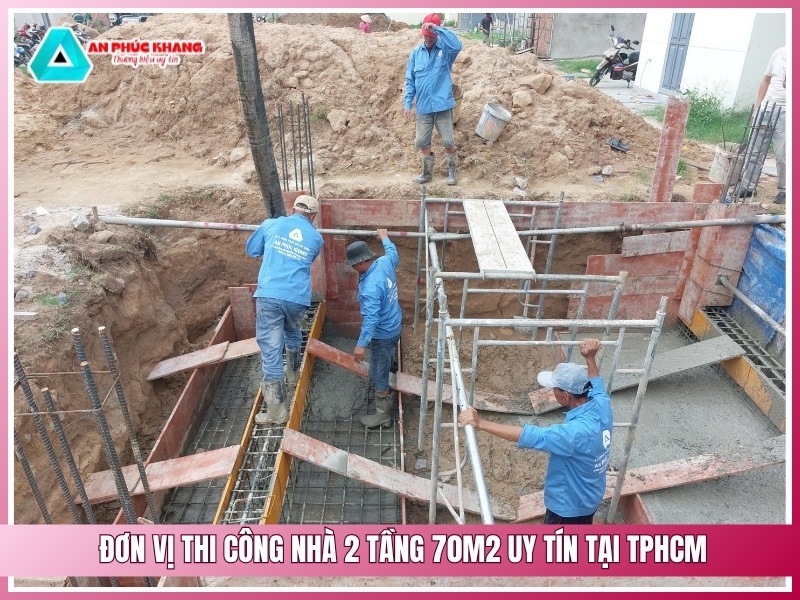 An Phúc Khang – Đơn vị thi công nhà 2 tầng 70m2 uy tín tại TPHCM