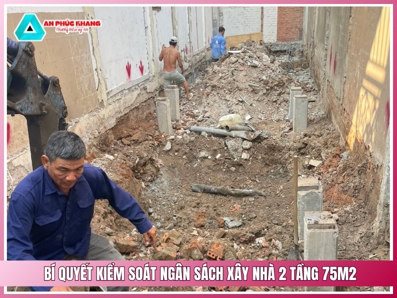 Bí quyết kiểm soát ngân sách xây nhà 2 tầng 75m2