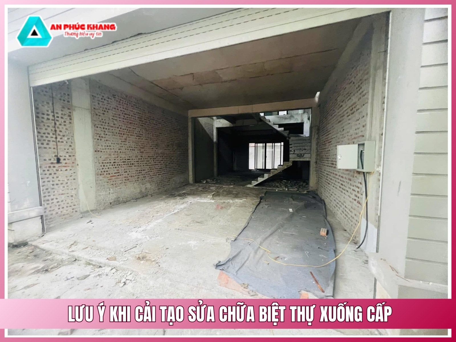 Luu y khi tien hanh cai tao sua chua biet thu xuong cap
