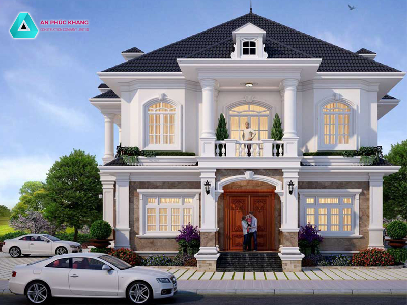 Giá của một bản thiết kế biệt thự 2 tầng khi hoàn thiện