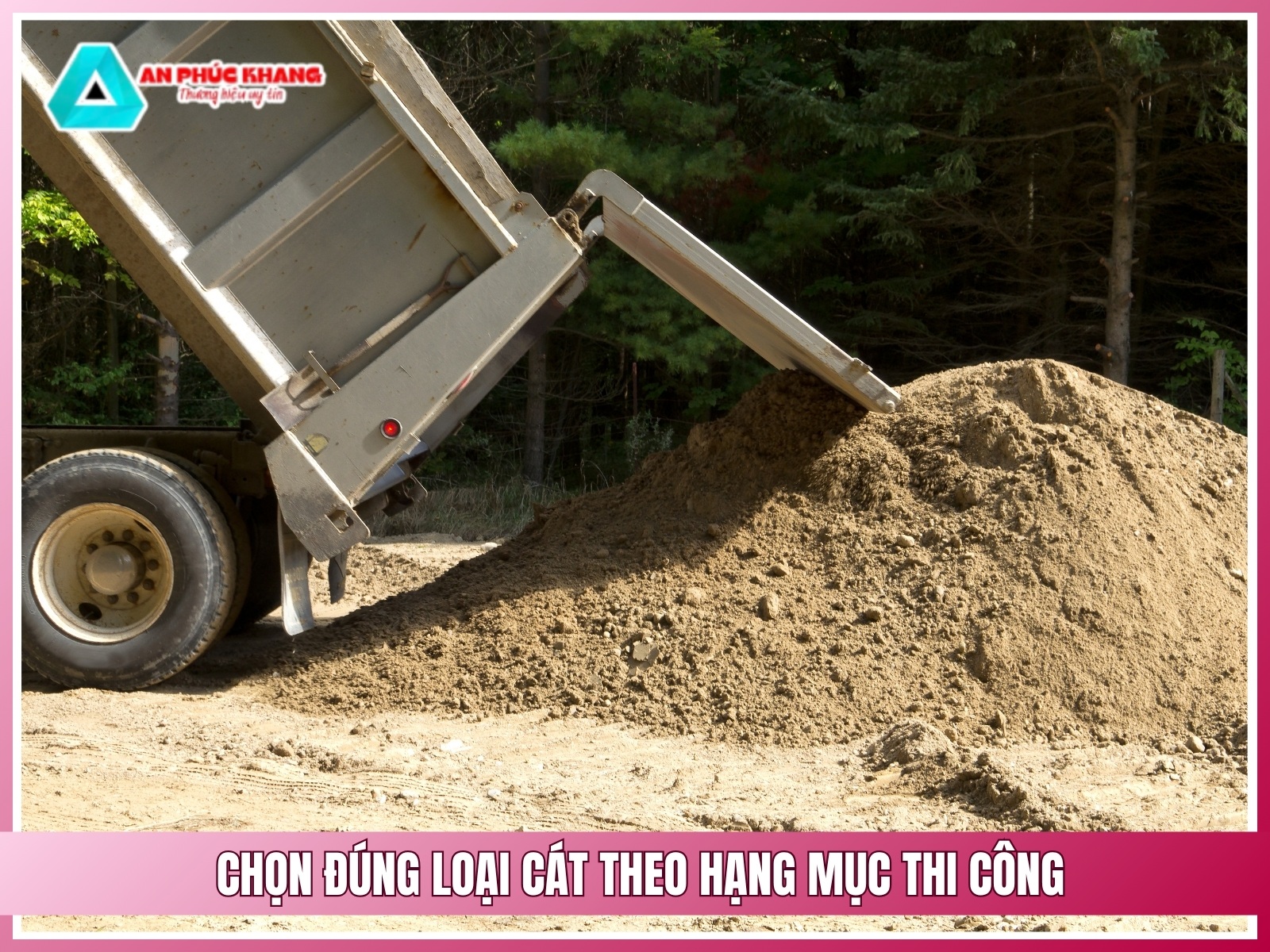 Chon dung loai cat theo hang muc thi cong