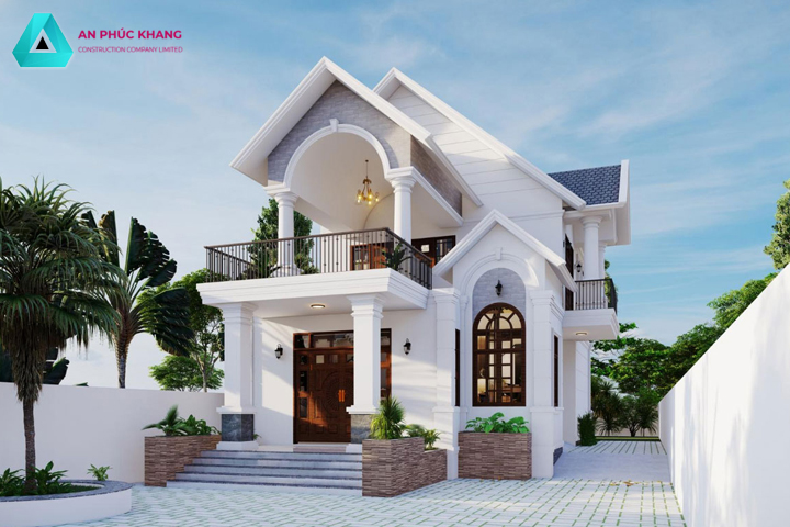Mẫu thiết kế nhà 2 tầng mái thái