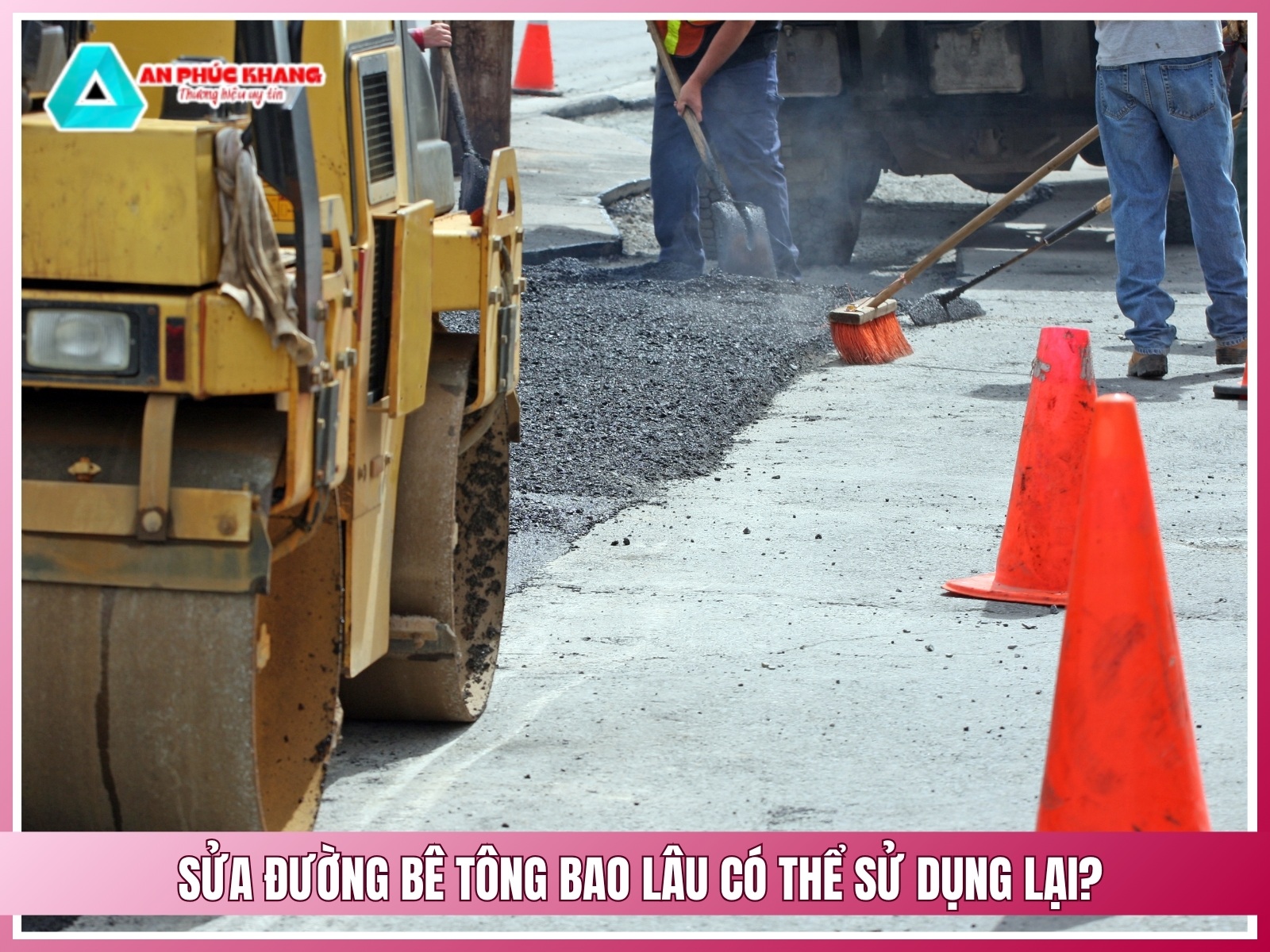 Bao lau sau khi sua duong be tong co the su dung lai