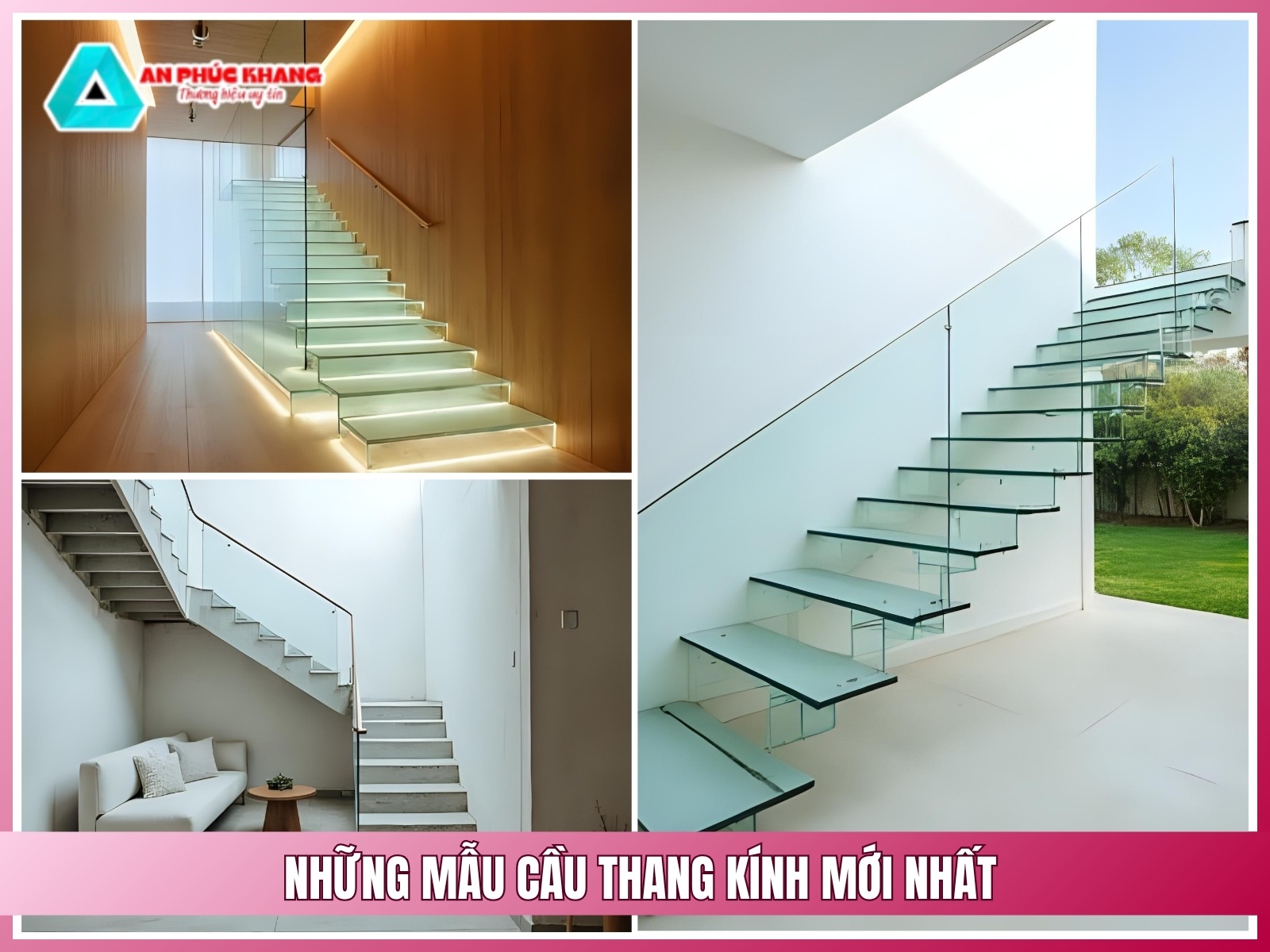nhung mau cau thang kinh moi nhat