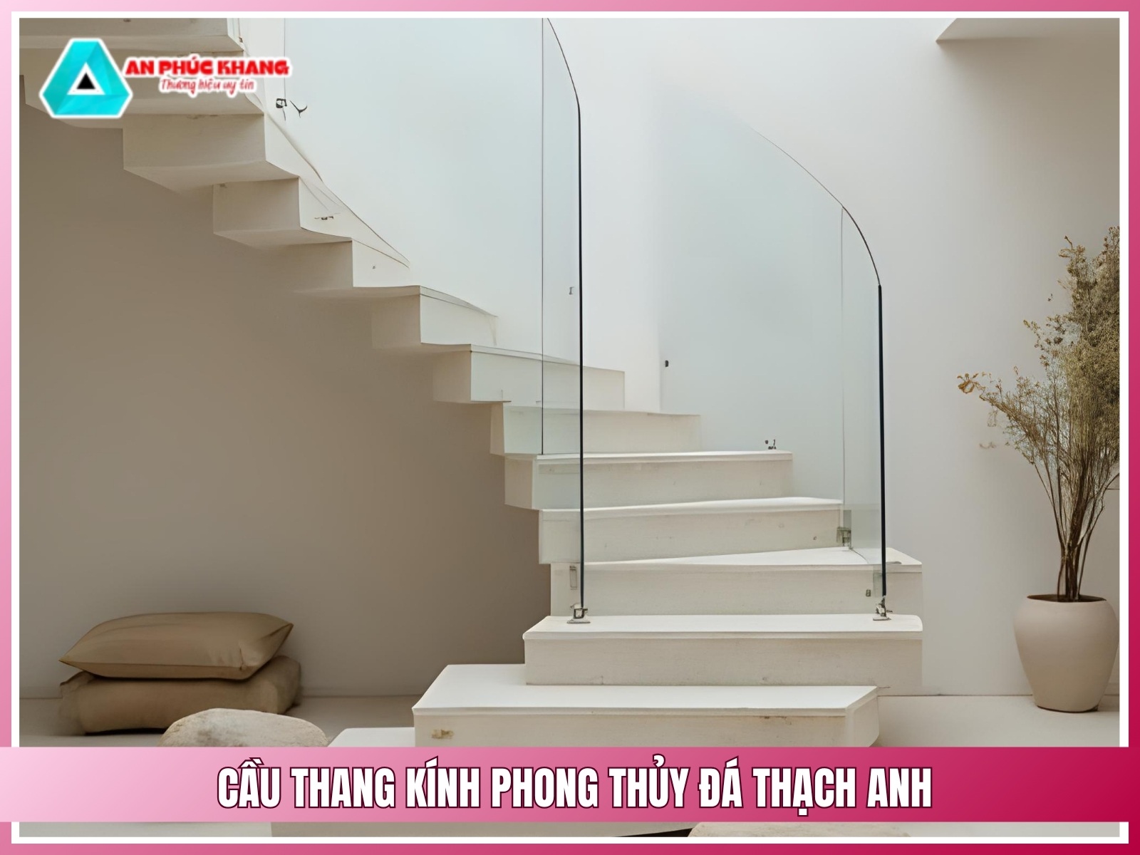 Cau thang kinh phong thuy da thach anh