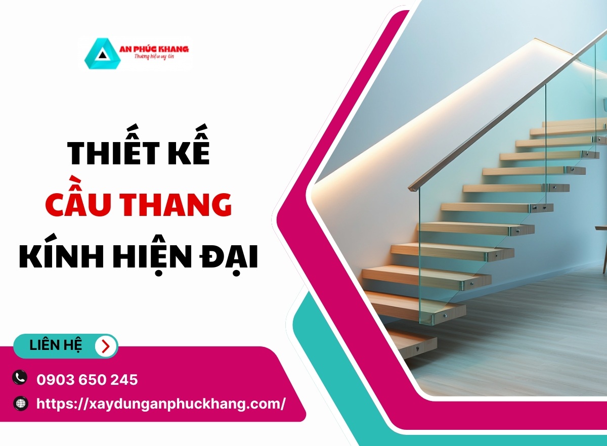 thiet ke cau thang kinh hien dai