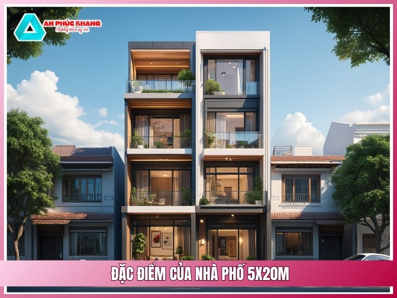 Dac diem cua nha pho 5x20m