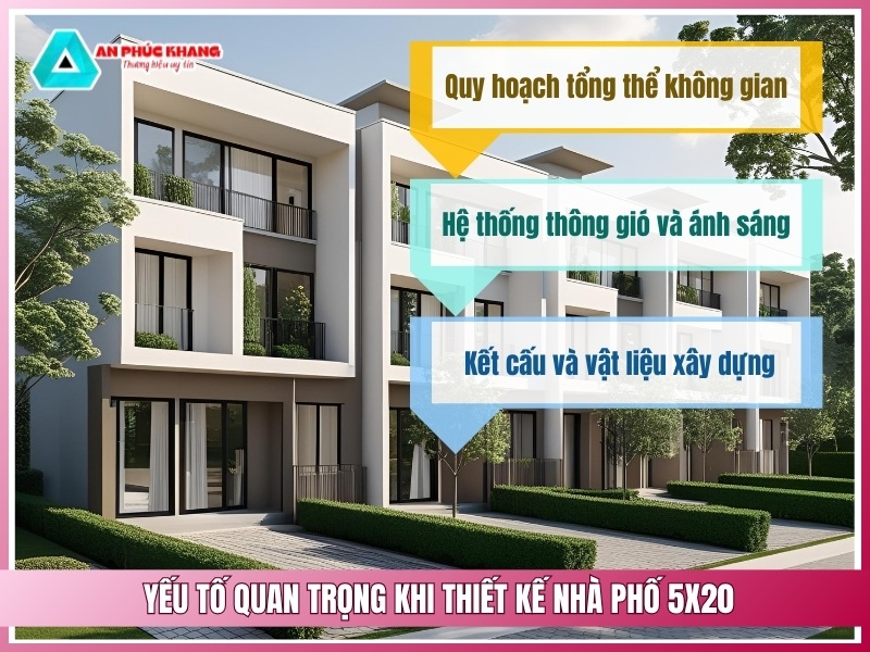 Nhung yeu to quan trong khi thiet ke nha pho 5x20