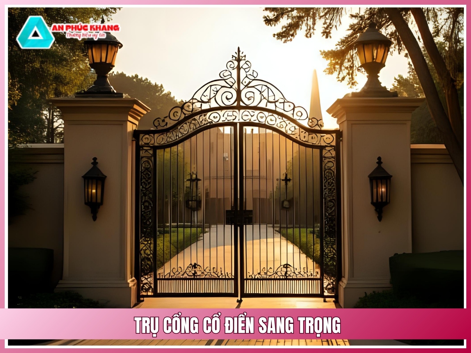 Tru cong co dien sang trong