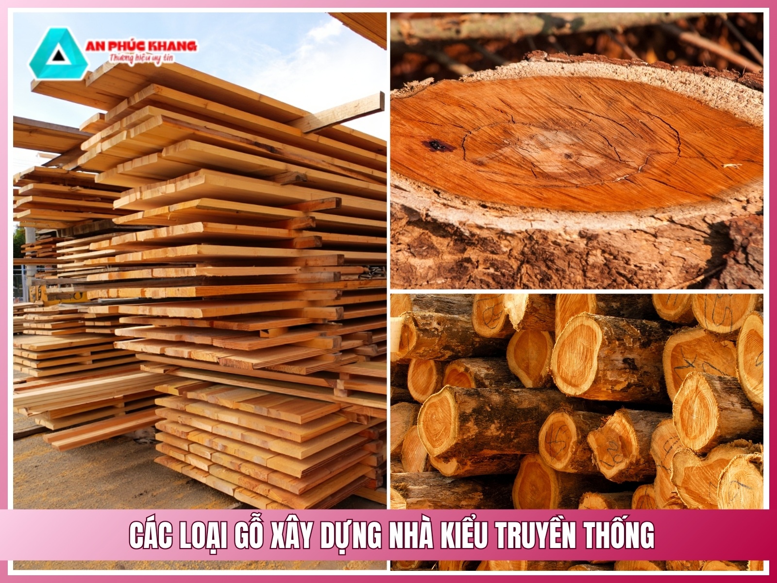 Cac loai go chuyen dung xay dung nha kieu truyen thong